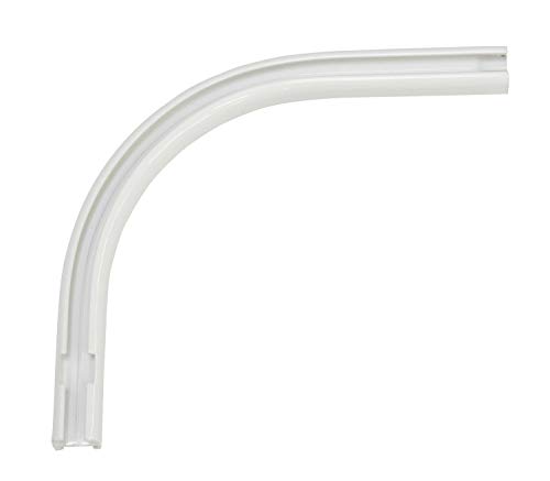 GARDINIA Rundbogen für Vorhangschienen-Verlängerungen/für 1-läufige Vorhangschiene, 90°-Winkel, Links, 12/13 cm, Aluminium GARDINIA Rundbogen für Vorhangschienen-Verlängerungen/für 1-läufige Vorhangschiene, 90°-Winkel, Links, 12/13 cm, Aluminium von Gardinia