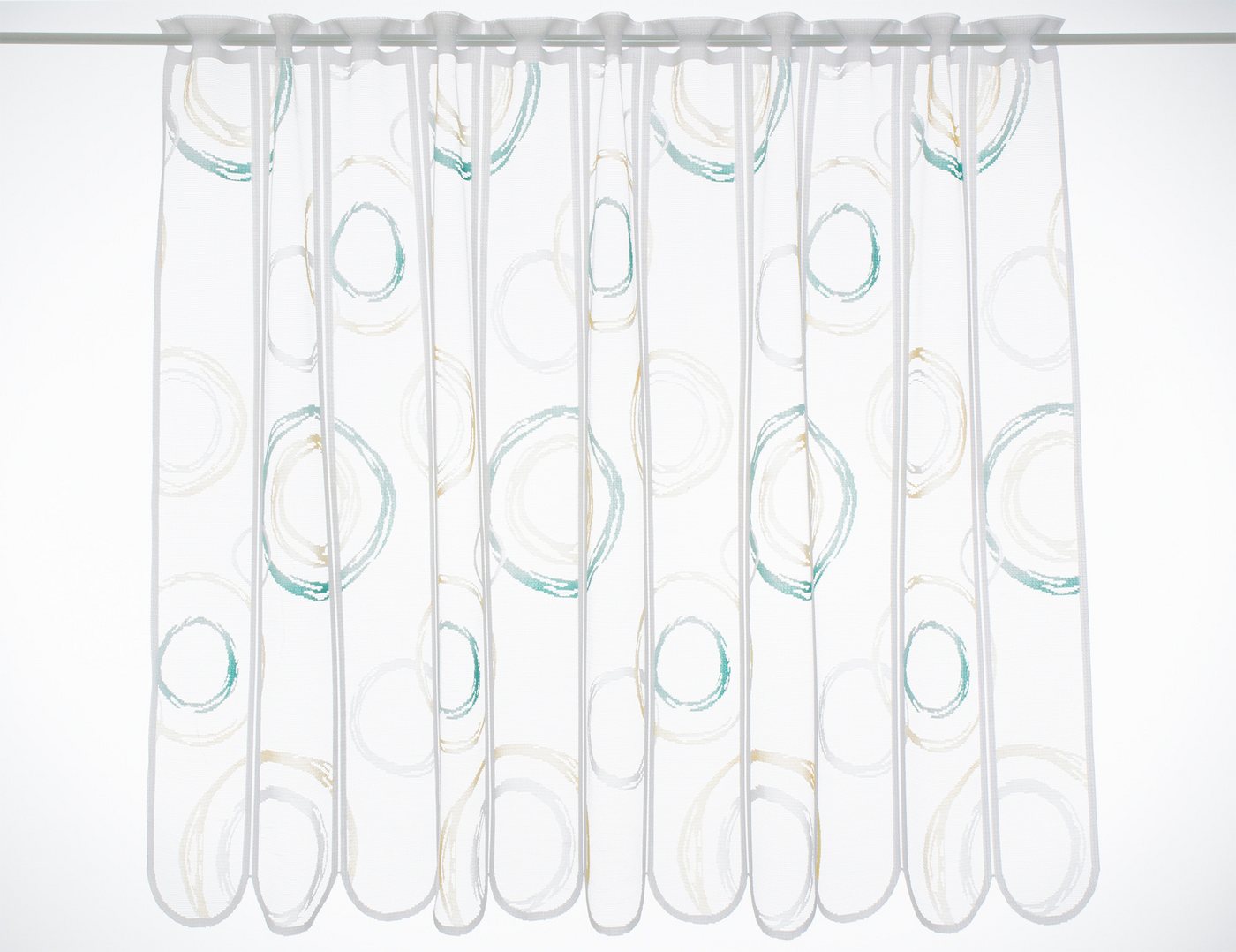 Gardinen Kranzusch Scheibengardine nach Maß Kringel, Stangendurchzug, transparent, Kurzgardine,Stablöcher,transparent,verschiedene Höhen und Farben Gardinen Kranzusch Scheibengardine nach Maß Kringel, Stangendurchzug, transparent, Kurzgardine,Stablöcher,transparent,verschiedene Höhen und Farben von Gardinen Kranzusch