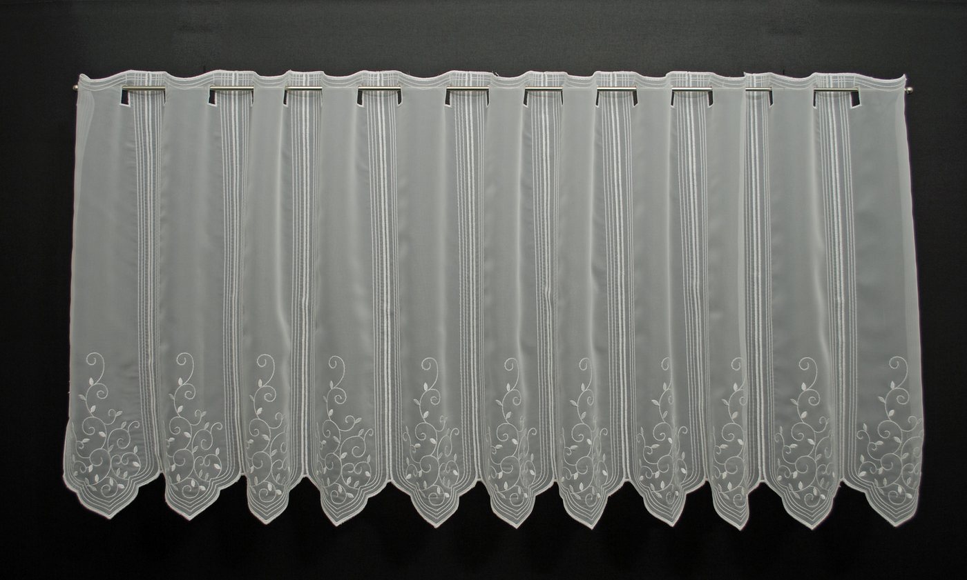 Gardinen Kranzusch Scheibengardine Blätter, Stangendurchzug, transparent, Kurzgardine,Stablöcher,verschiedene Farben Gardinen Kranzusch Scheibengardine Blätter, Stangendurchzug, transparent, Kurzgardine,Stablöcher,verschiedene Farben von Gardinen Kranzusch