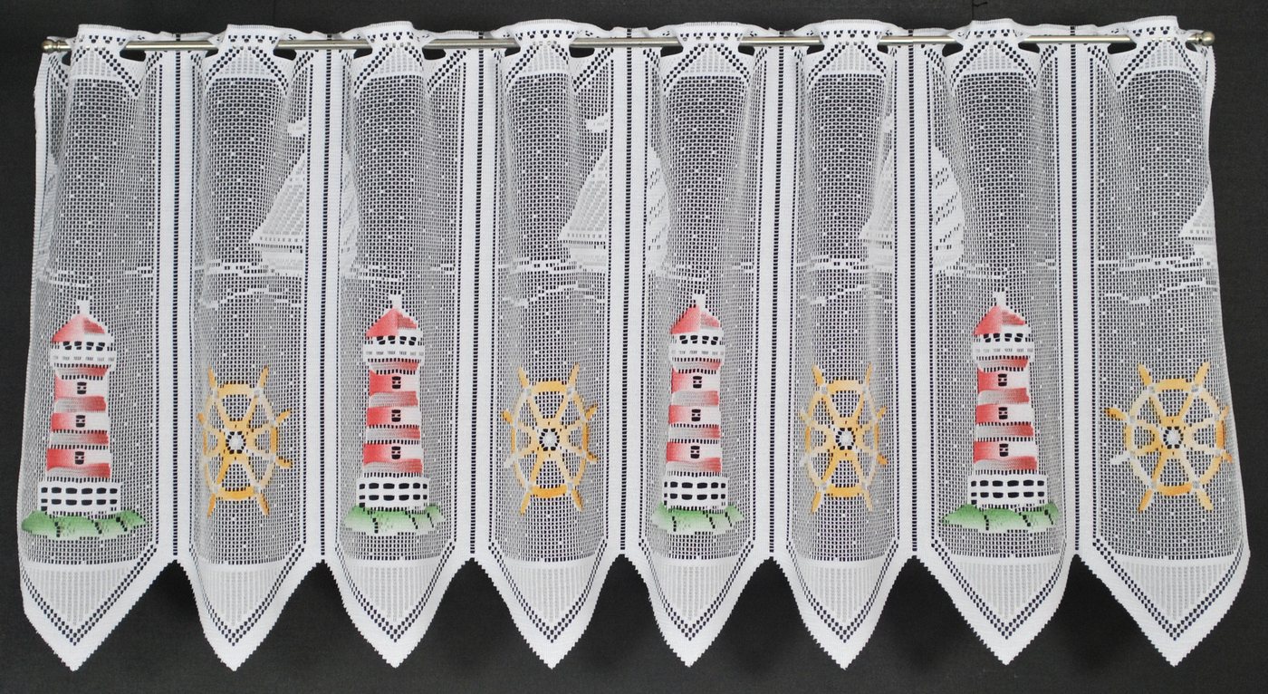 Gardinen Kranzusch Scheibengardine nach Maß Leuchtturm, Stangendurchzug, transparent, Kurzgardine,Stablöcher,transparent,verschiedene Höhen und Farben Gardinen Kranzusch Scheibengardine nach Maß Leuchtturm, Stangendurchzug, transparent, Kurzgardine,Stablöcher,transparent,verschiedene Höhen und Farben von Gardinen Kranzusch