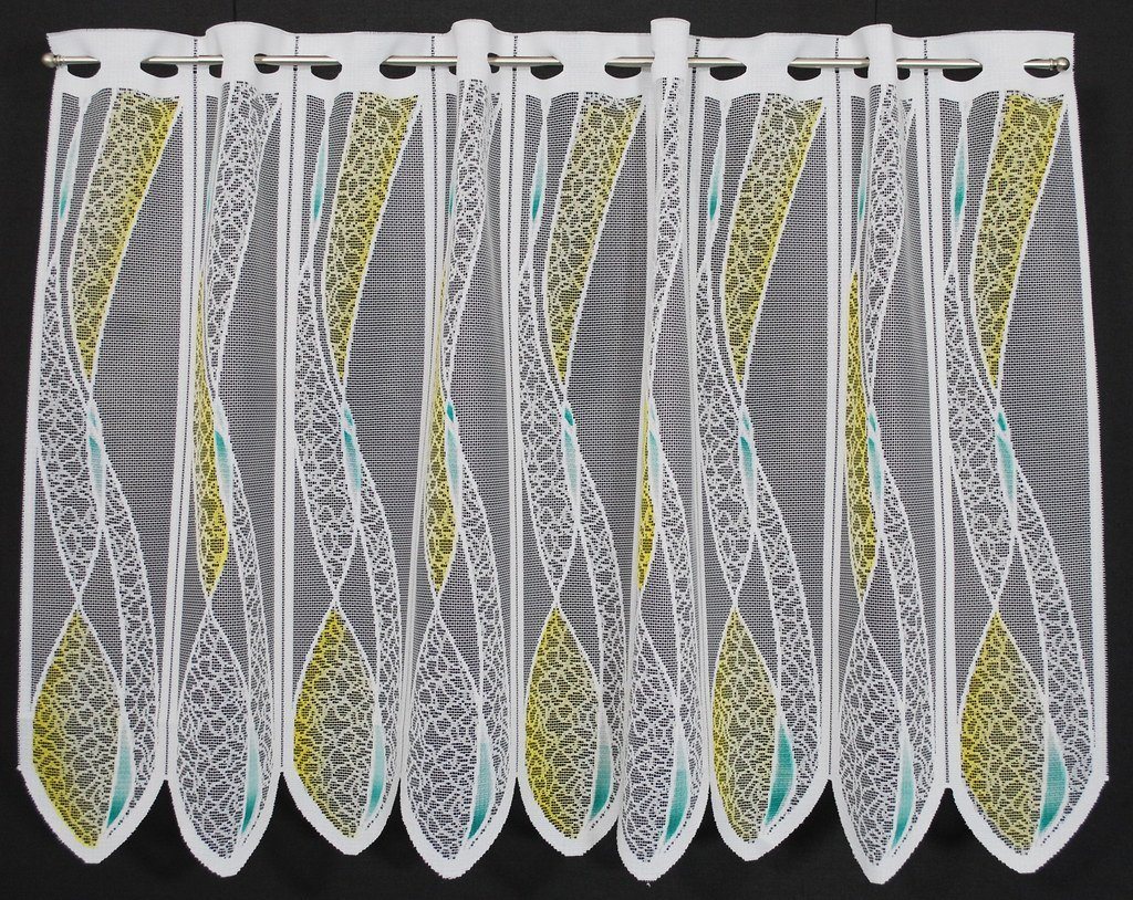 Scheibengardine nach Maß mit Welle, Gardinen Kranzusch, Stangendurchzug, transparent, Kurzgardine, Wunschmaß, Stablöcher, transparent, verschiedene Höhen und Farben von Gardinen Kranzusch