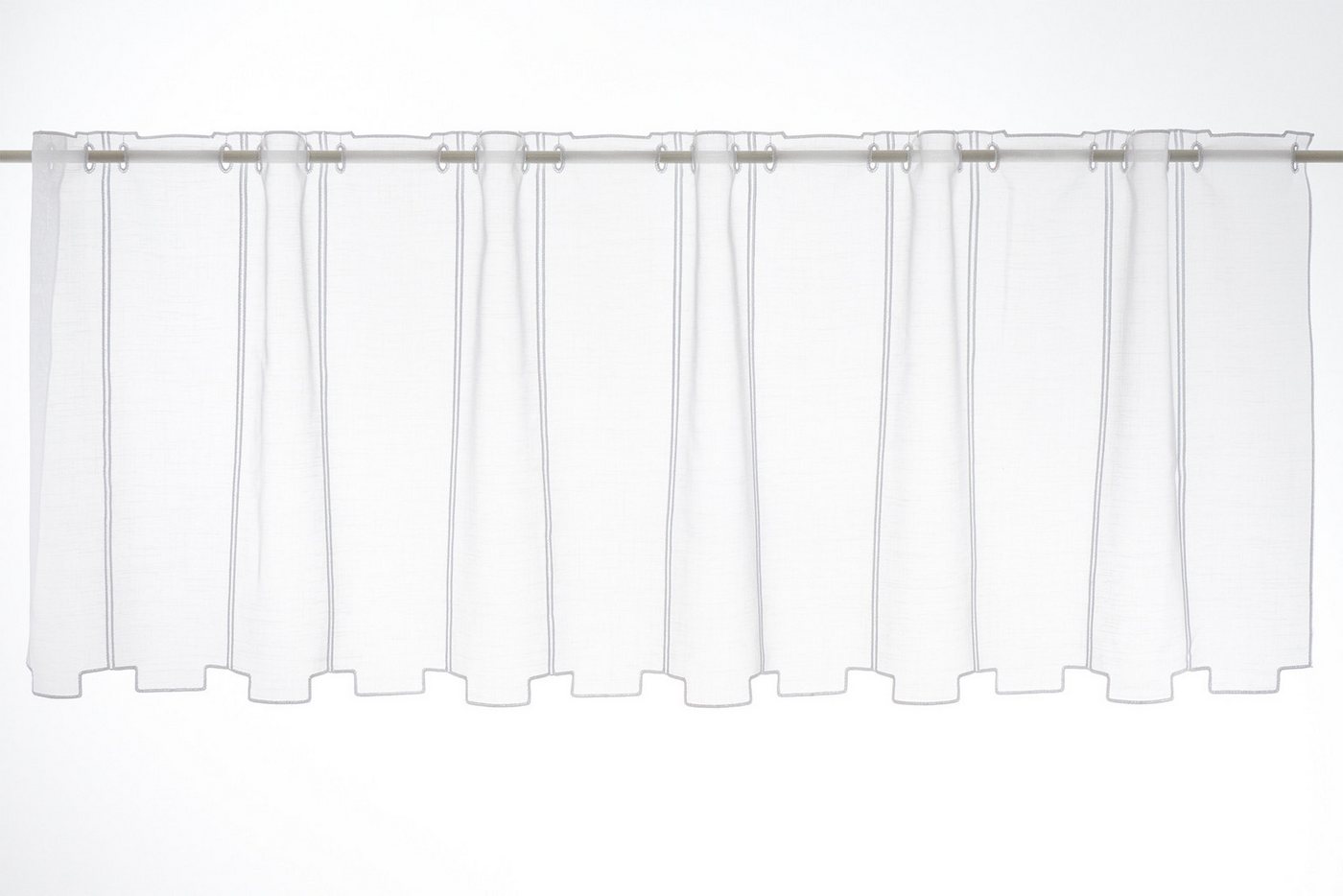 Gardinen Kranzusch Scheibengardine nach Maß schlichte Stufen, Stangendurchzug, transparent, Kurzgardine,Stablöcher,transparent,verschiedene Höhen und Farben Gardinen Kranzusch Scheibengardine nach Maß schlichte Stufen, Stangendurchzug, transparent, Kurzgardine,Stablöcher,transparent,verschiedene Höhen und Farben von Gardinen Kranzusch