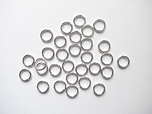 Gardinen Röttger Metallring 12mm Ø versilbert magnetischem Metall 30 Stück von Gardinen Röttger