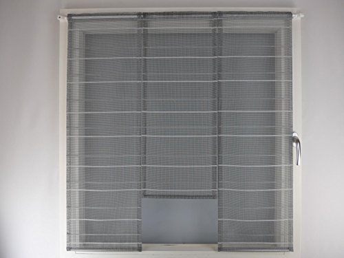 Gardinen Röttger Miniflächen-Set anthrazit grau gestreift Scheibengardine Gardinen Röttger Miniflächen-Set anthrazit grau gestreift Scheibengardine von Gardinen Röttger
