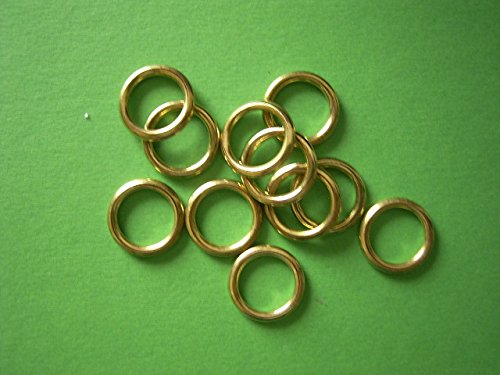 Gardinen Röttger Ring Hohlring vermessingt 13 x 18mm 50 Stück von Gardinen Röttger