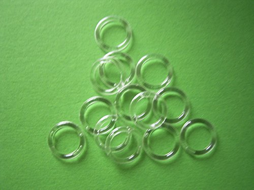 Gardinen Röttger Ring transparent Plastik 13 x 18mm 100 Stück von Gardinen Röttger
