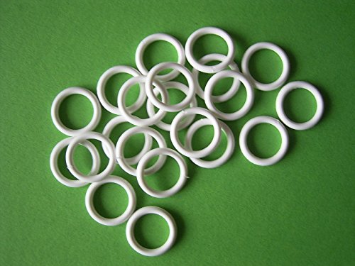 Gardinen Röttger Ring weiß Plastik 13 x 18mm 100 Stück von Gardinen Röttger