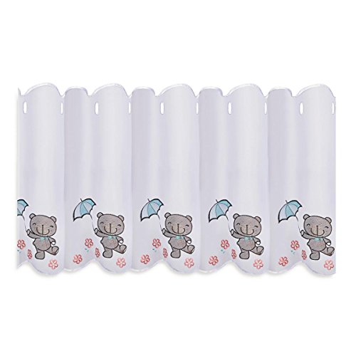 Gardinen Röttger Scheibengardine mit Teddybär Regenschirm und Blumen Bestickt Gardinen Röttger Scheibengardine mit Teddybär Regenschirm und Blumen Bestickt von Gardinen Röttger