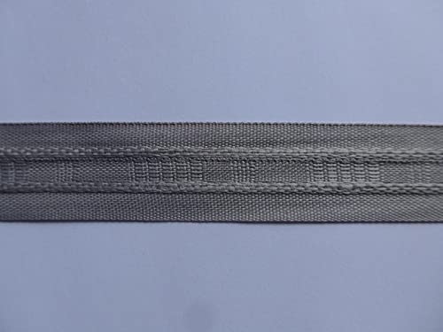 Kräuselband grau 10 Meter Röllchenband Gardinenband von Gardinen Röttger