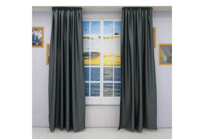 Gardinen by Justyna Verdunkelungsvorhang 2er Blackout Seiten Schal Set (4 St), Kräuselband, abdunkelnd, Verdunkelnd,Abdunkelnd,Blickdict,Verdunkelung,Verdunkelt,Blackout von Gardinen by Justyna