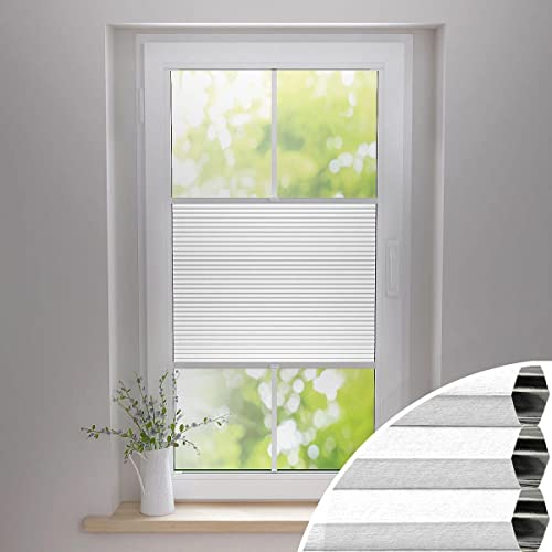 Gardinen21 Thermo Wabenplissee zum Kleben | Waben Plissee im Wunschmaß | Maßgefertigt für Türen & Fenster | Sonnenschutz, Sichtschutz, Schallschutz, 100% Verdunkelung Gardinen21 Thermo Wabenplissee zum Kleben | Waben Plissee im Wunschmaß | Maßgefertigt für Türen & Fenster | Sonnenschutz, Sichtschutz, Schallschutz, 100% Verdunkelung von Gardinen21