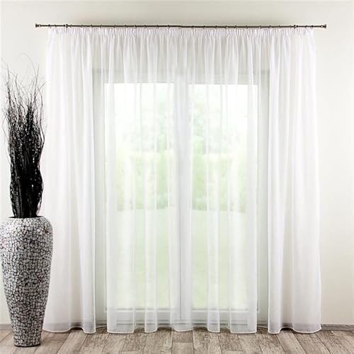 Weiße Gardinen im Wunschmaß | Hochwertiger Gardinenstoff | Gardinenstoff nach Maß | Vorhänge aus Voile-Stoff mit Kräuselband in Top Qualität Weiße Gardinen im Wunschmaß | Hochwertiger Gardinenstoff | Gardinenstoff nach Maß | Vorhänge aus Voile-Stoff mit Kräuselband in Top Qualität von Gardinen21