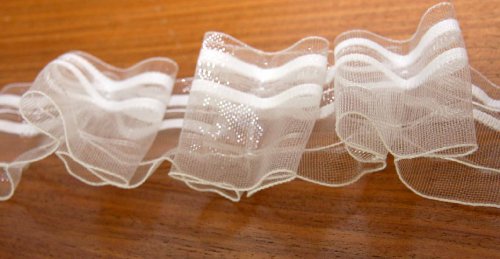 Gardinenband,Flachfalte 2,0:1, 60 mm,transparent,10 m von Gardinenband