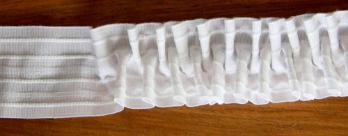 Gardinenband,Smokband 2,0:1, 60 mm,weiß,10 m Gardinenband,Smokband 2,0:1, 60 mm,weiß,10 m von Gardinenband