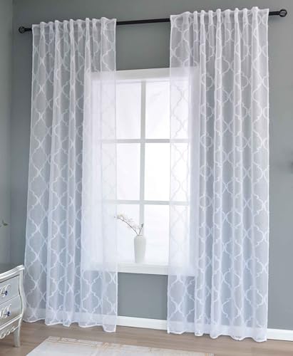 2er Set Gardine HxB 245x145 cm Natur Lacework »Valencia« Multiband Aufhängung Scherli Transparent Leinen-Optik, 2023400-408S-2 2er Set Gardine HxB 245x145 cm Natur Lacework »Valencia« Multiband Aufhängung Scherli Transparent Leinen-Optik, 2023400-408S-2 von Gardinenbox