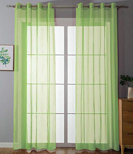 2er Set Ösenvorhänge Transparent »Uni« Gardine HxB 225x140 cm Apfelgrün Stores Vorhang Ösen Bleibandabschluß Wohnzimmer, 20332-cn2 2er Set Ösenvorhänge Transparent »Uni« Gardine HxB 225x140 cm Apfelgrün Stores Vorhang Ösen Bleibandabschluß Wohnzimmer, 20332-cn2 von Gardinenbox