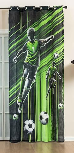 Gardine Ösen Grobfaser »Seoul Collection« HxB 245x140 cm Fussball Soccer Digital Druck Ösen Linenlook-Struktur Halbransparent Blickdicht 2024120 Gardine Ösen Grobfaser »Seoul Collection« HxB 245x140 cm Fussball Soccer Digital Druck Ösen Linenlook-Struktur Halbransparent Blickdicht 2024120 von Gardinenbox