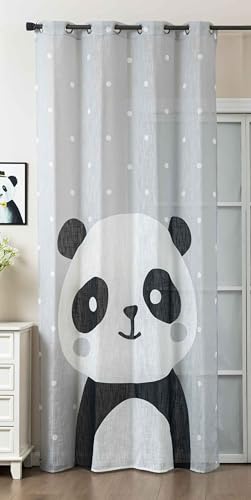 Gardine Ösen Grobfaser »Seoul Collection« HxB 245x140 cm Panda Digital Druck Ösen Linenlook-Struktur Halbransparent Blickdicht 2024120 Gardine Ösen Grobfaser »Seoul Collection« HxB 245x140 cm Panda Digital Druck Ösen Linenlook-Struktur Halbransparent Blickdicht 2024120 von Gardinenbox
