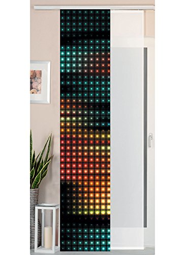 Gardinenbox 2er Set Schiebegardine Flächenvorhang Wildseide Optik und Voile Paneel, 245x45, Square, 80400 Gardinenbox 2er Set Schiebegardine Flächenvorhang Wildseide Optik und Voile Paneel, 245x45, Square, 80400 von Gardinenbox