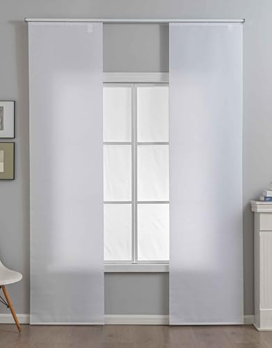 Gardinenbox 2er Set Schiebegardine »New Amsterdam« HxB245x60 cm Weiß Strukturiert, Modern, schlicht und vielseitig einsetzbar mit Paneelwagen und Beschwerungsstange 2024740-2 Gardinenbox 2er Set Schiebegardine »New Amsterdam« HxB245x60 cm Weiß Strukturiert, Modern, schlicht und vielseitig einsetzbar mit Paneelwagen und Beschwerungsstange 2024740-2 von Gardinenbox