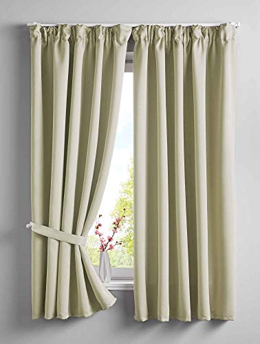 Gardinenbox 2er Set Verdunkelungsvorhänge Blickdicht »Newyork« verdeckte Schlaufen Beige HxB 160x140 cm Thermo-Gardine Blackout schalldämmend ÖKOTEX Kräuselband, 202020610-2 Gardinenbox 2er Set Verdunkelungsvorhänge Blickdicht »Newyork« verdeckte Schlaufen Beige HxB 160x140 cm Thermo-Gardine Blackout schalldämmend ÖKOTEX Kräuselband, 202020610-2 von Gardinenbox