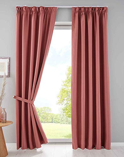 Gardinenbox 2er Set Verdunkelungsvorhänge Blickdicht »Newyork« verdeckte Schlaufen Altrosa HxB 225x140 cm Thermo-Gardine Blackout schalldämmend ÖKOTEX Kräuselband, 202020610-2 Gardinenbox 2er Set Verdunkelungsvorhänge Blickdicht »Newyork« verdeckte Schlaufen Altrosa HxB 225x140 cm Thermo-Gardine Blackout schalldämmend ÖKOTEX Kräuselband, 202020610-2 von Gardinenbox
