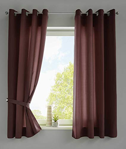 Gardinenbox 2er Set Vorhänge Schal Ösen »Berlin« HxB 175x140 cm Braun Blickdicht Microsatin Lichtdurchlässig Uni Matt, 20405N2 Gardinenbox 2er Set Vorhänge Schal Ösen »Berlin« HxB 175x140 cm Braun Blickdicht Microsatin Lichtdurchlässig Uni Matt, 20405N2 von Gardinenbox
