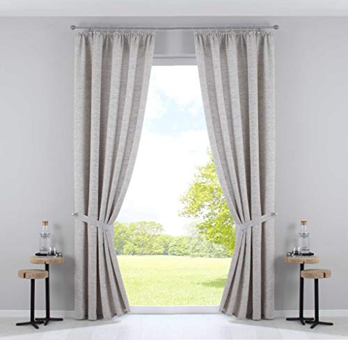 Gardinenbox 2er Set Vorhänge mit Jacquardmusterung und Effektgarn HxB 254x140 cm Taupe »Sivas« Blickdicht verdeckte Schlaufen Kräuselband, 20190350-2 Gardinenbox 2er Set Vorhänge mit Jacquardmusterung und Effektgarn HxB 254x140 cm Taupe »Sivas« Blickdicht verdeckte Schlaufen Kräuselband, 20190350-2 von Gardinenbox