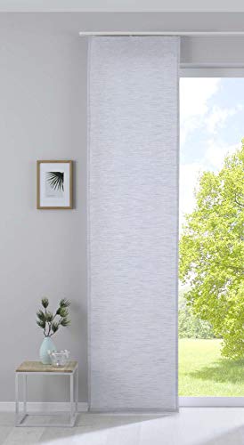 Gardinenbox Flächenvorhang mit Jacquardmusterung und Effektgarn HxB 245x60 cm Aqua »Sivas« Schiebegardine Paneelwagen Moderne Optik, 20190351 von Gardinenbox