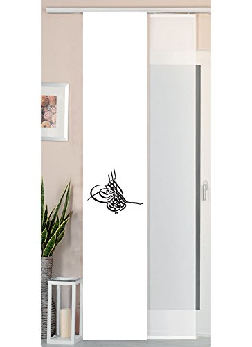 Gardinenbox 2er Set Schiebegardine Flächenvorhang Wildseide Optik und Voile Paneel, 245x45, Osmanli, 80400 Gardinenbox 2er Set Schiebegardine Flächenvorhang Wildseide Optik und Voile Paneel, 245x45, Osmanli, 80400 von Gardinenbox