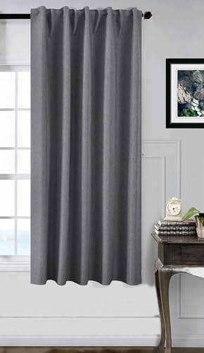 Gardinenbox Premium Verdunkelungsvorhang HxB 175x140 cm Dunkelgrau »Boston Dark« 100% Verdunkelung mit Multibandaufhängung, 2023600 von Gardinenbox