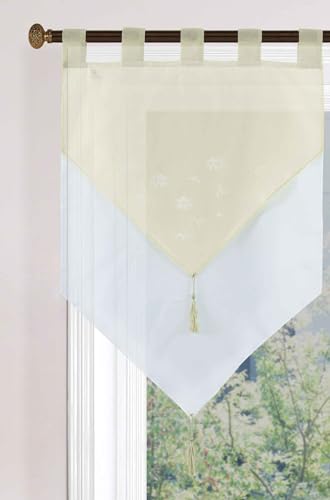 Gardinenbox Scheibengardine HxB 90x60 cm Creme »GERA« Zweilagig Voile Schlaufen Scheibenhänger Panneaux, 2023710 Gardinenbox Scheibengardine HxB 90x60 cm Creme »GERA« Zweilagig Voile Schlaufen Scheibenhänger Panneaux, 2023710 von Gardinenbox