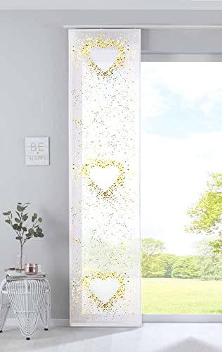 Gardinenbox Schiebevorhang Bedruckt Flächenvorhang »Izmir« HxB 245x60 cm Herz Microsatin Blickdicht Lichtdurchlässig mit Paneelwagen, 2022400B Gardinenbox Schiebevorhang Bedruckt Flächenvorhang »Izmir« HxB 245x60 cm Herz Microsatin Blickdicht Lichtdurchlässig mit Paneelwagen, 2022400B von Gardinenbox