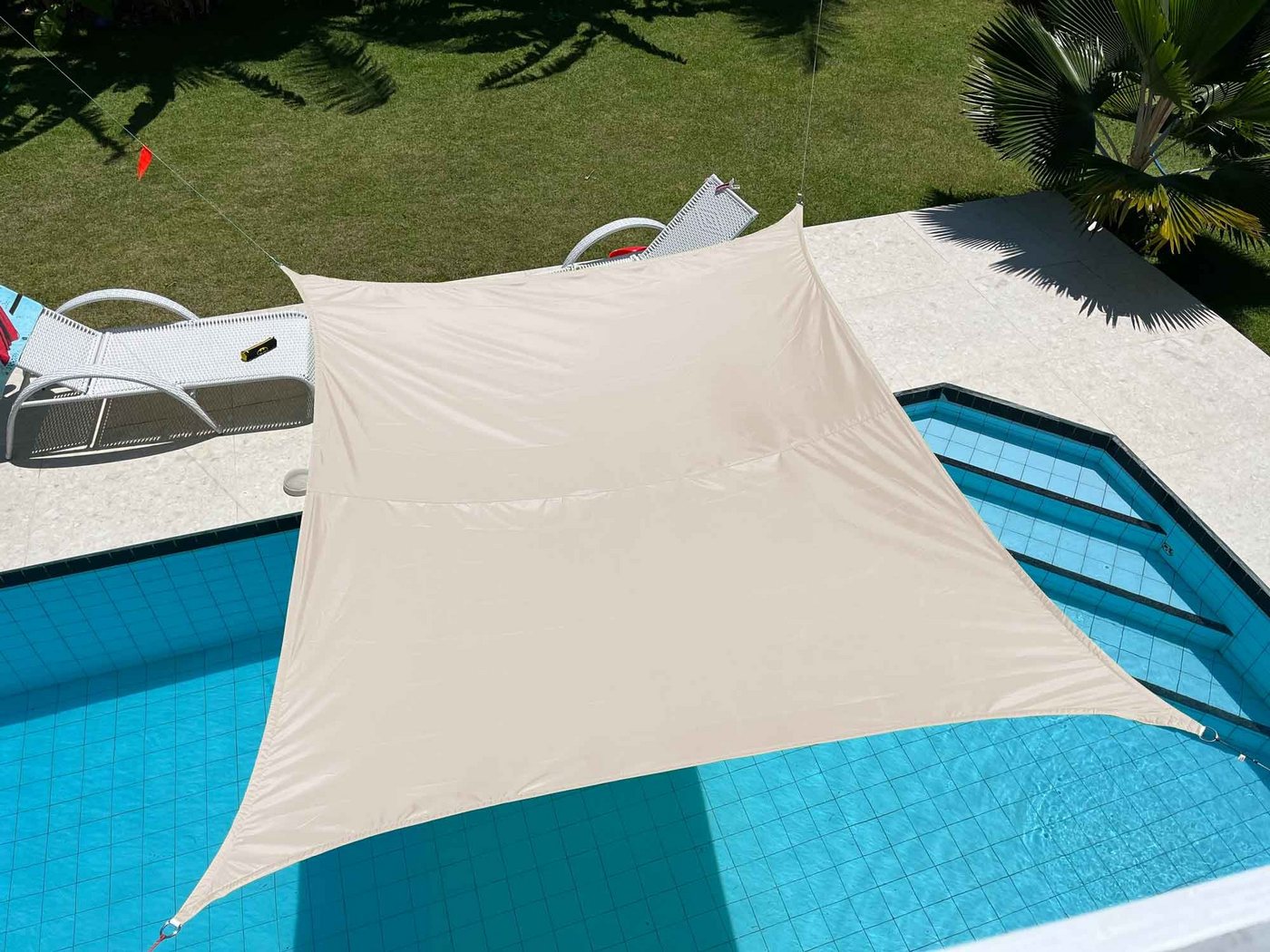 Gardinenbox Sonnensegel, Sonnensegel Sonnenschutz UV-Schutz 250x300 cm von Gardinenbox