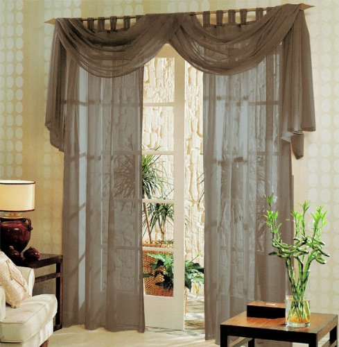 Voile komplett GARDINEN Set 3tlg., Nougat, 60999 Voile komplett GARDINEN Set 3tlg., Nougat, 60999 von Gardinenbox