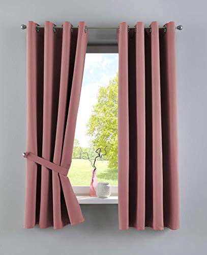Gardinenbox Vorhänge Blickdicht »Newyork« Altrosa HxB 160x140 cm 2er-Pack Thermo-Gardinen Verdunkelungsvorhang Blackout Ösen schalldämmend ÖKOTEX UV-Schutz Raffhalter, 201920600-2 Gardinenbox Vorhänge Blickdicht »Newyork« Altrosa HxB 160x140 cm 2er-Pack Thermo-Gardinen Verdunkelungsvorhang Blackout Ösen schalldämmend ÖKOTEX UV-Schutz Raffhalter, 201920600-2 von Gardinenbox