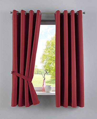 Gardinenbox Vorhänge Blickdicht »Newyork« Bordeaux HxB 160x140 cm 2er-Pack Thermo-Gardinen Verdunkelungsvorhang Blackout Ösen schalldämmend ÖKOTEX UV-Schutz Raffhalter, 201920600-2 Gardinenbox Vorhänge Blickdicht »Newyork« Bordeaux HxB 160x140 cm 2er-Pack Thermo-Gardinen Verdunkelungsvorhang Blackout Ösen schalldämmend ÖKOTEX UV-Schutz Raffhalter, 201920600-2 von Gardinenbox