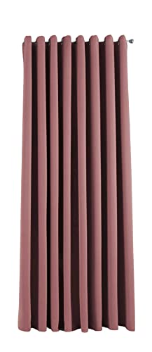 Gardinenbox Vorhang Blickdicht »Newyork« Altrosa HxB 245x295 cm 1er-Pack Thermo-Gardine Verdunkelungsvorhang Blackout Ösen schalldämmend ÖKOTEX UV-Schutz Raffhalter, 201920600 von Gardinenbox