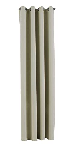 Gardinenbox Vorhang Blickdicht »Newyork« Beige HxB 225x140 cm 1er-Pack Thermo-Gardine Verdunkelungsvorhang Blackout Ösen schalldämmend ÖKOTEX UV-Schutz Raffhalter, 201920600 von Gardinenbox