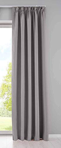 Gardinenbox Vorhang Blickdicht »Newyork« verdeckte Schlaufen Grau HxB 225x140 cm 1er-Pack Thermo-Gardine Verdunkelungsvorhang Blackout schalldämmend ÖKOTEX Kräuselband Raffhalter, 202020610 Gardinenbox Vorhang Blickdicht »Newyork« verdeckte Schlaufen Grau HxB 225x140 cm 1er-Pack Thermo-Gardine Verdunkelungsvorhang Blackout schalldämmend ÖKOTEX Kräuselband Raffhalter, 202020610 von Gardinenbox