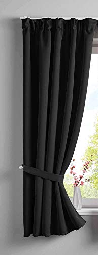 Gardinenbox Vorhang Blickdicht »Newyork« verdeckte Schlaufen Schwarz HxB 160x140 cm 1er-Pack Thermo-Gardine Verdunkelungsvorhang Blackout schalldämmend ÖKOTEX Kräuselband Raffhalter, 202020610 Gardinenbox Vorhang Blickdicht »Newyork« verdeckte Schlaufen Schwarz HxB 160x140 cm 1er-Pack Thermo-Gardine Verdunkelungsvorhang Blackout schalldämmend ÖKOTEX Kräuselband Raffhalter, 202020610 von Gardinenbox