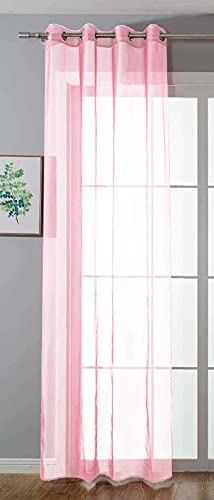 Ösenvorhang Transparent »Uni« Gardine HxB 175x140 cm Hellrosa Stores Vorhang Ösen Bleibandabschluß Wohnzimmer, 20332-cn Ösenvorhang Transparent »Uni« Gardine HxB 175x140 cm Hellrosa Stores Vorhang Ösen Bleibandabschluß Wohnzimmer, 20332-cn von Gardinenbox