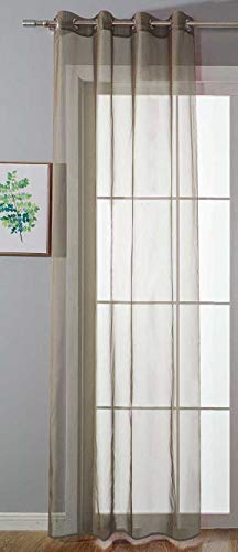 Ösenvorhang Transparent »Uni« Gardine HxB 225x140 cm Nougat Stores Vorhang Ösen Bleibandabschluß Wohnzimmer, 20332-cn Ösenvorhang Transparent »Uni« Gardine HxB 225x140 cm Nougat Stores Vorhang Ösen Bleibandabschluß Wohnzimmer, 20332-cn von Gardinenbox