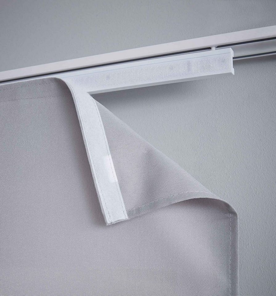 Gardinenbox Paneelwagen, (16-St., 16er Set), Flächenvorhang Schiebegardine Beschwerungsstange stabile Ausführung von Gardinenbox