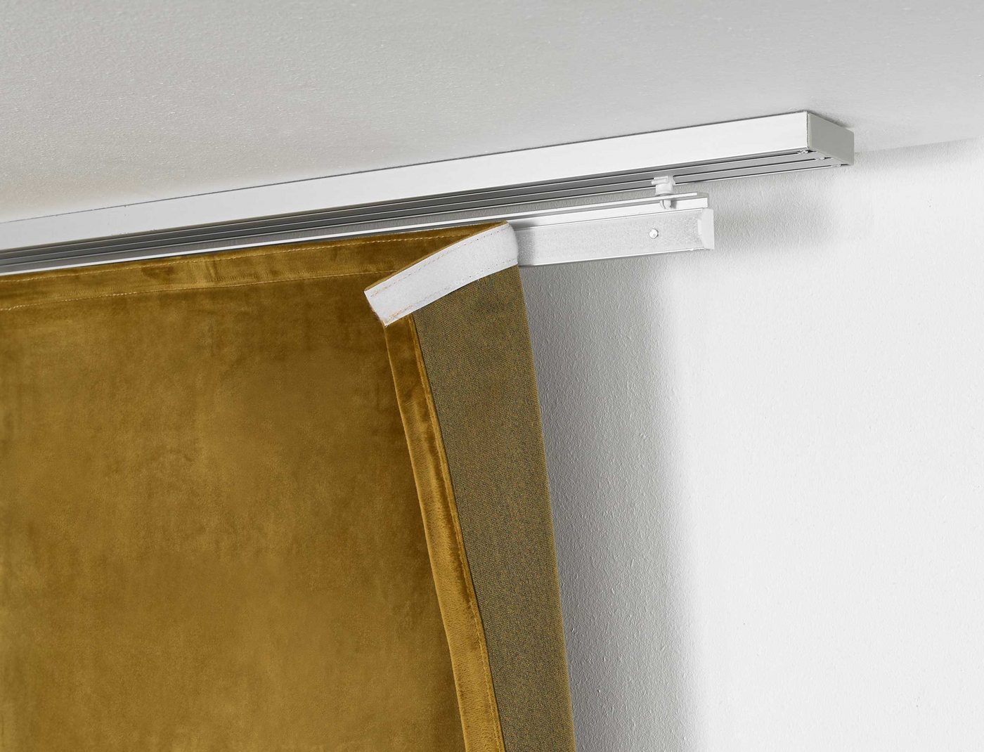 Gardinenbox Paneelwagen, Gardinenschienen, (4-St), Aluminum 60 cm Paneelwagen für Flächenvorhang inkl. Beschwerungsstange von Gardinenbox