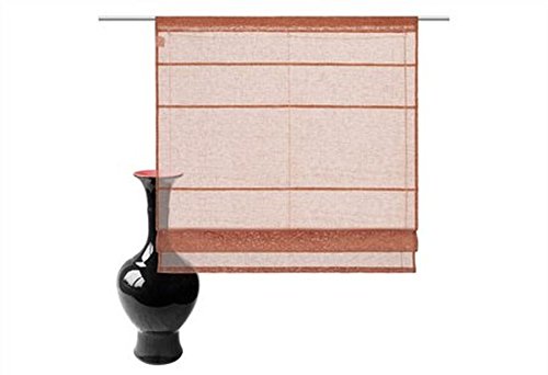 Raffrollo, Farbe kürbis, 1 Stück, My Home, Größe: ca. HxB: 145x120 cm, mit Universalband und Klettband, Lieferung inklusive Montageanleitung und Zubehör von Gardinenbox