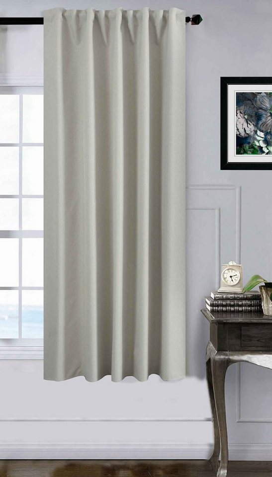 Gardinenbox Verdunkelungsvorhang (1 St), Multifunktionsband, verdunkelnd, Multibandaufhängung 100% Verdunkelung 2023600 von Gardinenbox