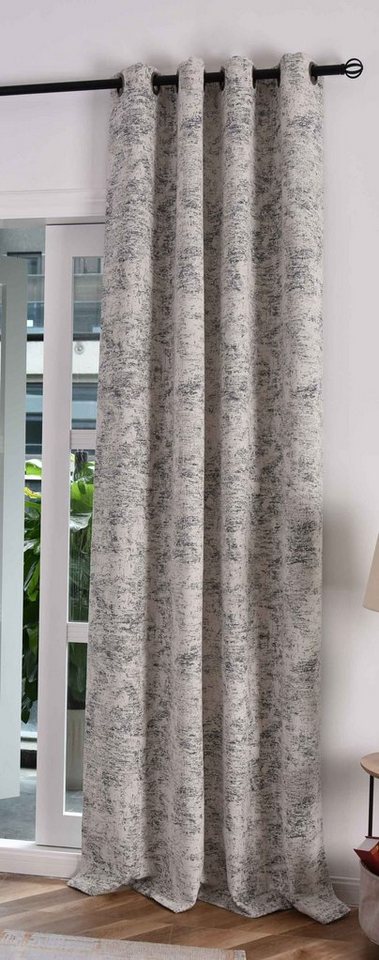Gardinenbox Vorhang (1 St), Ösen, abdunkelnd, Jacquard, Wendevorhang 245x140 cm beidseitg nutzbar 2023310 von Gardinenbox