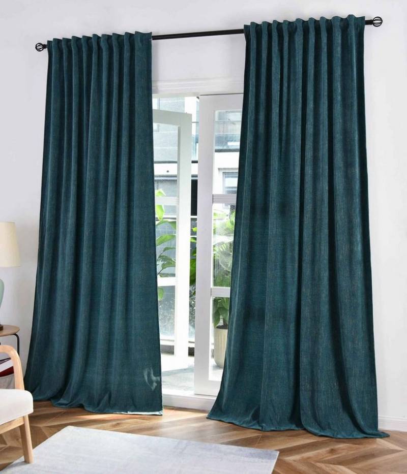 Gardinenbox Vorhang, Multifunktionsband (2 St), abdunkelnd, Jacquard, Jacquard mit Lurex-Effektgarn glänzend 2023340-2 von Gardinenbox