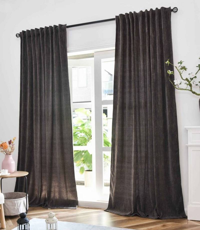 Gardinenbox Vorhang, Multifunktionsband (2 St), abdunkelnd, Jacquard, Jacquard mit Lurex-Effektgarn glänzend 2023340-2 von Gardinenbox